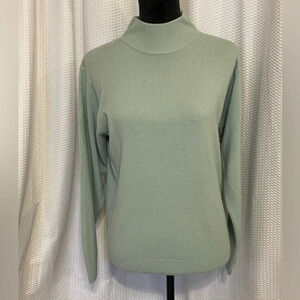 Milano Mint Green Long Sleeve Turtle Neck Sweater Size Small